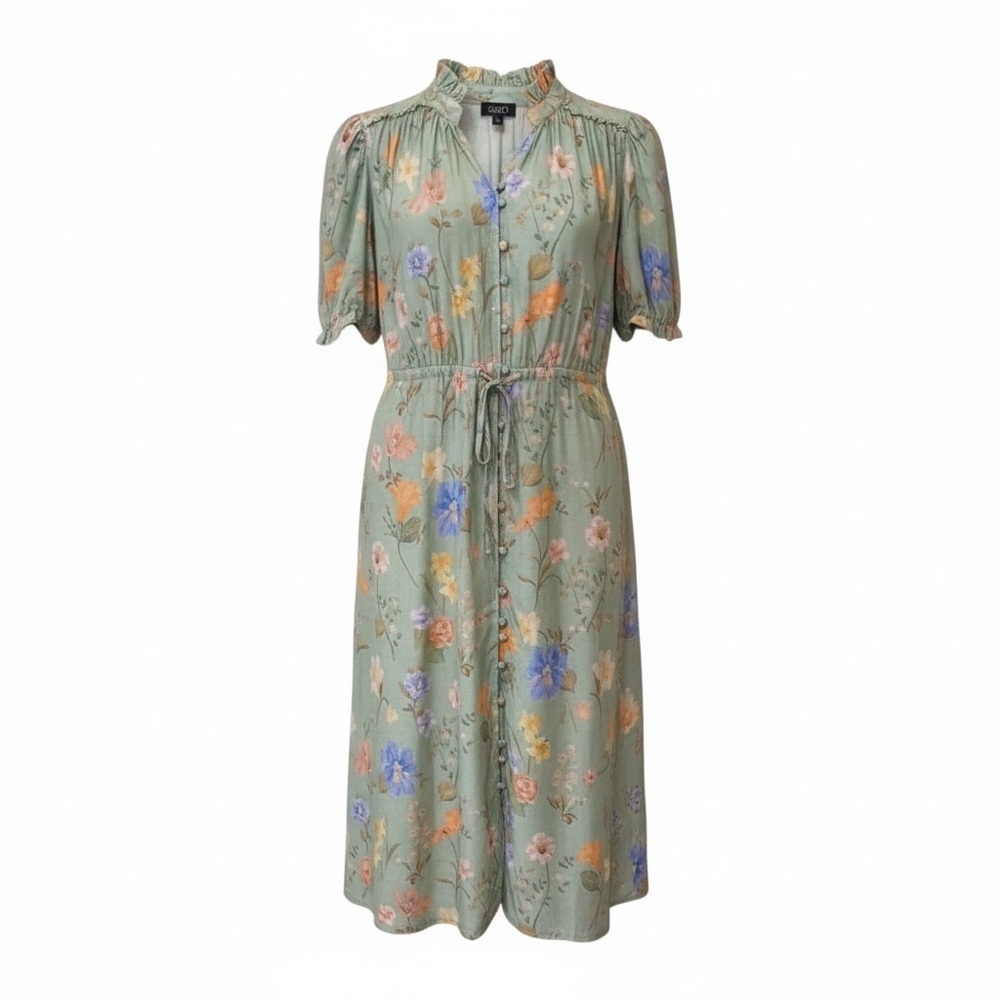 Gigio NWT green floral maxi dress, medium